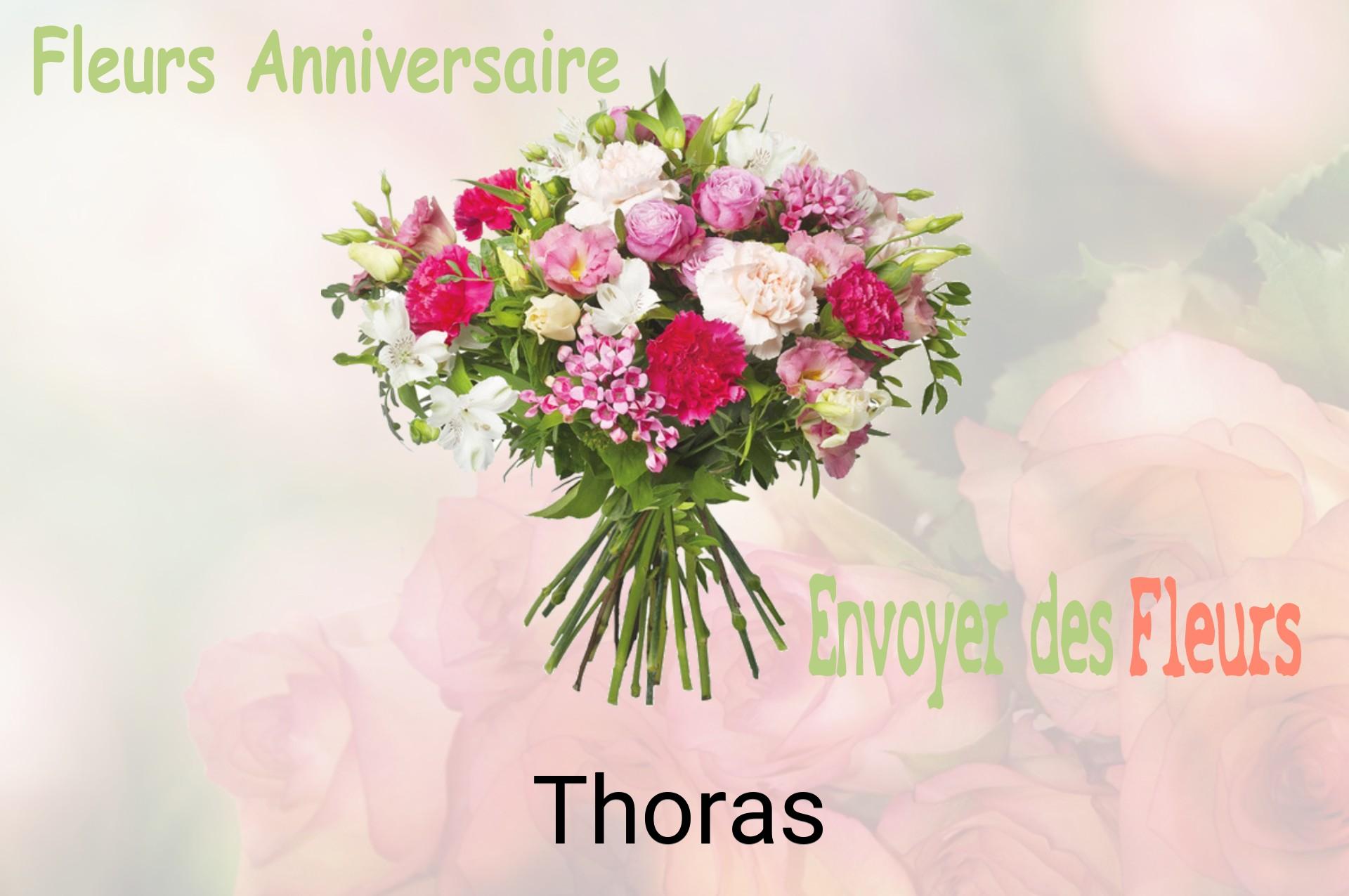 Bouquet de fleurs d’anniversaire livré à Thoras
